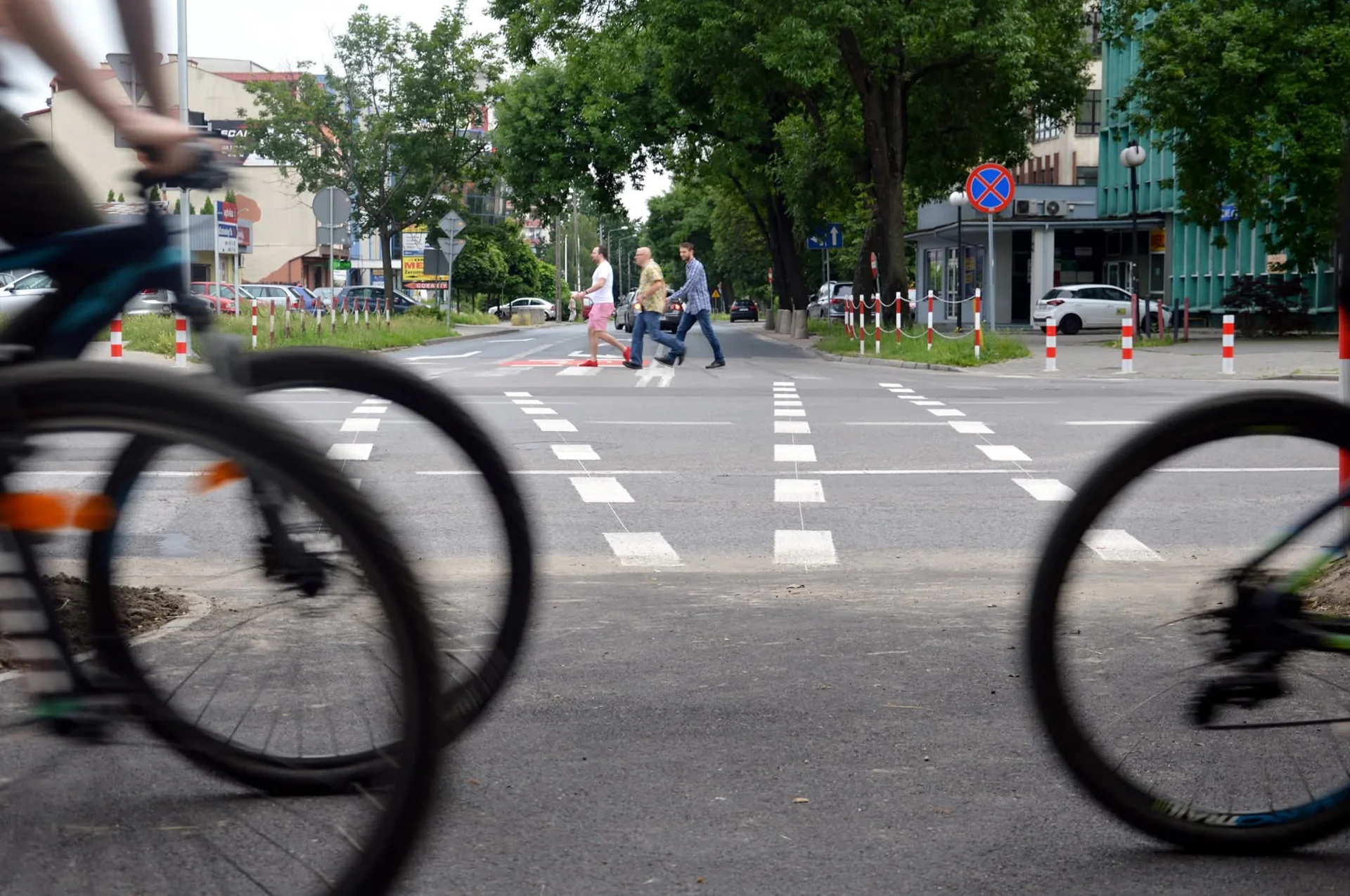 Ruch rowerowy w miejskiej przestrzeni