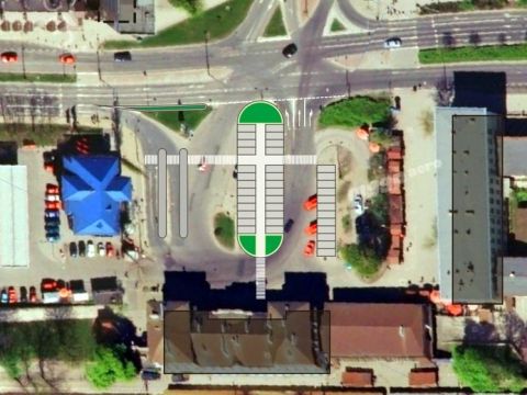 Radom. Plac Dworcowy po przebudowie Radom. Plac Dworcowy po przebudowie