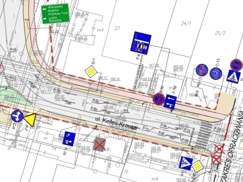 Radom. Projekt drogi dla rowerów w ul. Kelles-Krauza Radom. Projekt drogi dla rowerów w ul. Kelles-Krauza
