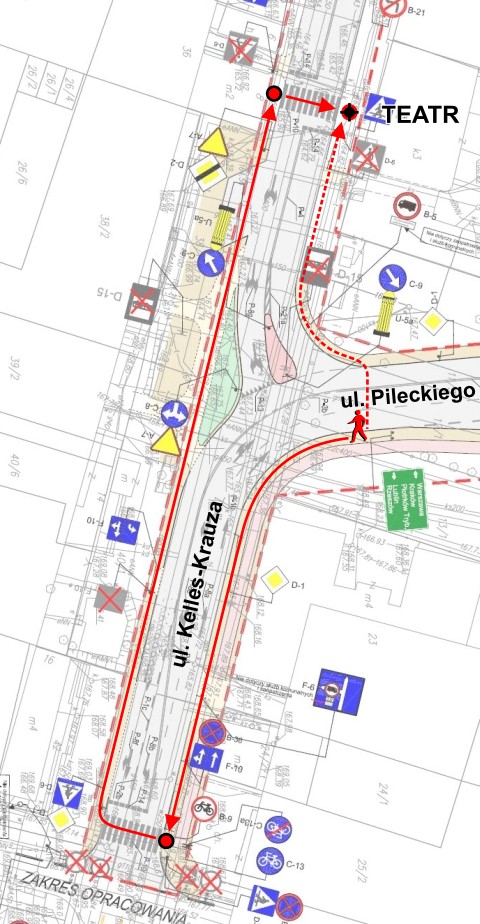 Radom. Skrzyżowanie Kelles-Krauza / Pileckiego