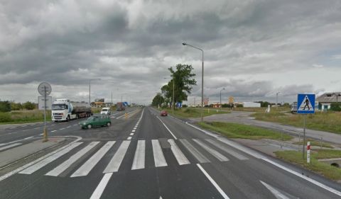 Wsola. Skrzyżowanie Warszawska/Ceglana/Kwiatowa. Źródło: Google z funkcją Street View