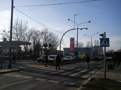 Radom. Sygnał w postaci sylwetki pieszego na skrzyżowanu plac Kotlarza