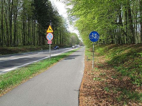 Droga dla rowerów przy DK11