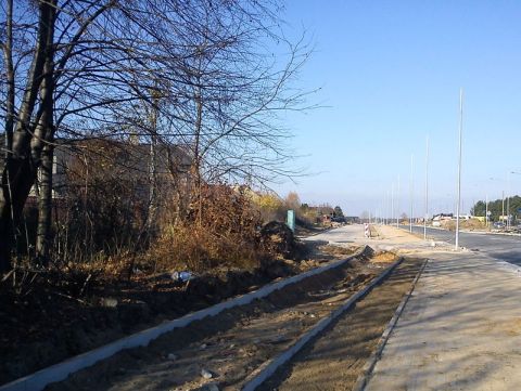 Radom. Budowa drogi rowerowej na ul. Mieszka I