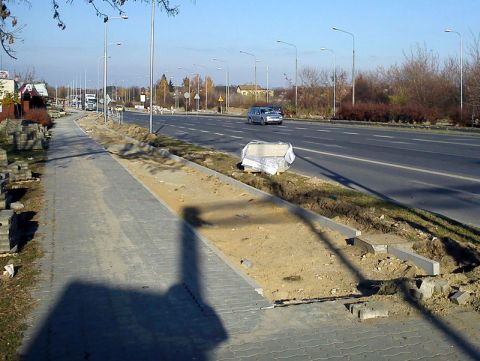 Radom. Budowa drogi rowerowej na ul. Mieszka I