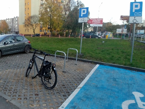 Radom, Domaglaskiego, rowerem na zkupy