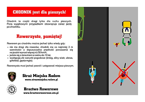 Radom. Rowerzyści na jezdnie! Radom. Rowerzyści na jezdnie!