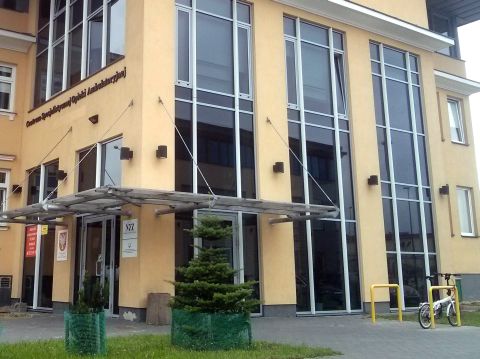 Radom. Stojaki rowerowe, Centrum Specjalistycznej Opieki Ambulatoryjne na ul. Reja 30 w Radomiu, bicycle parking rack