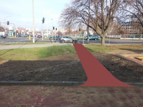 Radom. Skrzyżowanie wokoł sklepu Aldik Radom. Skrzyżowanie wokoł sklepu Aldik
