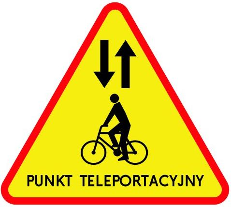 Nowy znak - punkt teleportacyjny Nowy znak - punkt teleportacyjny