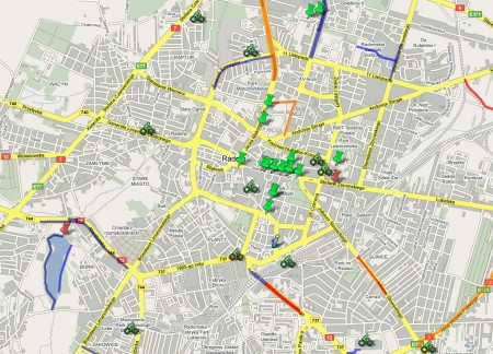 Mapa rowerowa Radomia