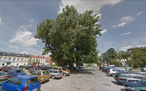Radom. Parking Bernardyńska. Zdjęcie: Google SV Radom. Parking Bernardyńska. Zdjęcie: Google SV