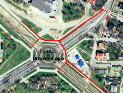 Radom. Droga dla rowerów, al. Grzecznarowskiego Radom. Droga dla rowerów, al. Grzecznarowskiego