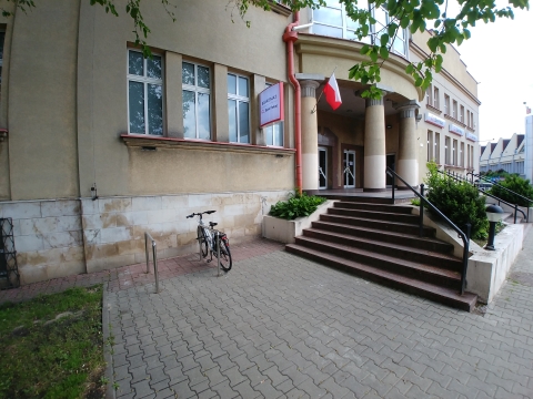 Radom. Rowerem na zakupy. Bank Pekao, ul. Kościuszki 2